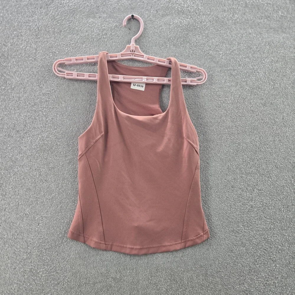 Lululemon Women Tank‎ Top 4 Pink InStill Activewear Logo High Neck Pullover